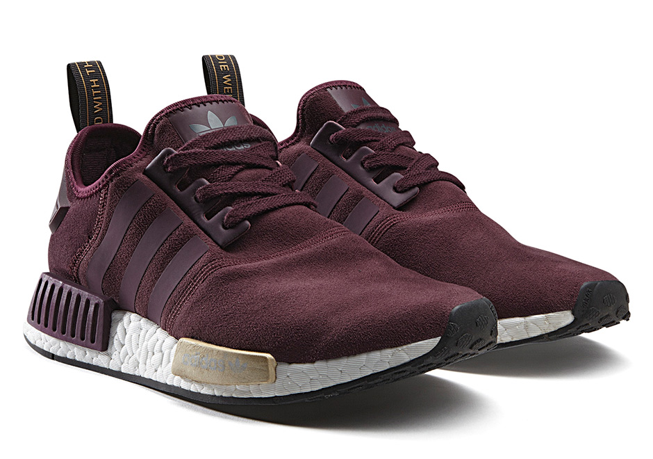 adidas nmd runner suede burgundy